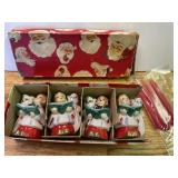 Vintage Christmas Candleholders, Original Box