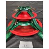 2 metal christmas tree stands
