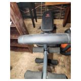 Marcy Doamond Elite weight bench with weights