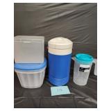 Igloo jug, pitcher and storage containers