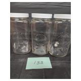 Golden Harvest glass Canisters  - 9' -(3)