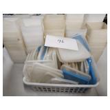 Lot of vintage storage containers and lots