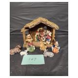 Ceramic nativity set
