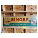 SINGER SALES & SERVIVE CLOVK LIGHT/ needs bulb,