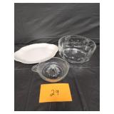 Juicer, platter Fruit bowl