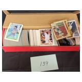 Box of sports cards Box of sports cards