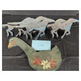 Wooden horses/ goose Wooden horses/ goose