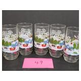 Pepsi- Cola glasses -5 Pepsi- Cola glasses -5