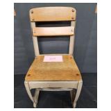 Antique toddler chair - 11 wide 22 tall Antique toddler chair - 11 wide 22 tall