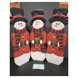 3 snowmen hinged decor- 24' 3 snowmen hinged decor- 24'