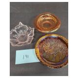 Carnival.glass / pink depression lot Carnival.glass / pink depression lot