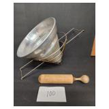 Vintage aluminum cone and masher Vintage aluminum cone and masher