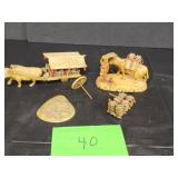 Japanese Seven Lucky God's Figurines - 3' - 1900s Japanese Seven Lucky God's Figurines - 3' - 1900s