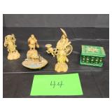 Japanese Seven Lucky God's Figurines - 3' - 1900s Japanese Seven Lucky God's Figurines - 3' - 1900s