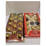 Lot of glass holiday ornaments