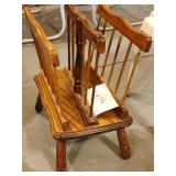 Wooden magazine rack
