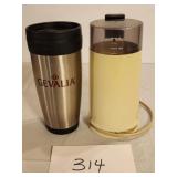 Grinder and coffee cup