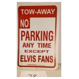 Plastic Elvis Sign