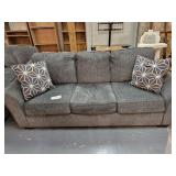 Modern couch with pillows