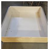 Large solid Under bed storage with wheels