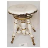 Piano Stool Glass ball Claw feet