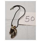 Giraffe head necklace