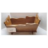 SOLID OAK BABYDOLL CRADLE 18'