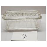 Vintage refrigerator dish w/ lid