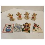 Holiday magnets and ornaments