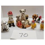 Dept 56 Fireman Dalmations plus