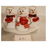 Snowman angels peace love joy - 13x9