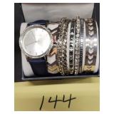 Jessica Carlyle watch and bracelet set - NEW