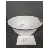 Vintage Enamelware  pan - 12'