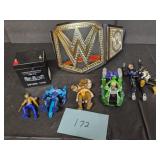 Misc toy lot - TMNT, WWE