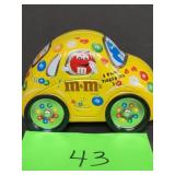 M&Ms car tin container