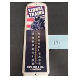Vintage Lionel Trains outdoor thermometer - 17'