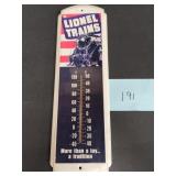 Vintage Lionel Trains outdoor thermometer - 17"