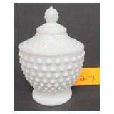 Fenton Hobnail candy dish  and lid