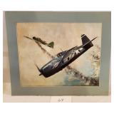 Signed WWII SERIES 4 NAVY WINGS PRINT Signed WWII SERIES 4 NAVY WINGS PRINT