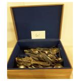 Old Silverware and wooden box Old Silverware and wooden box