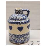 Painted pottery jug 6"