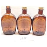 Log cabin brown jugs - 3 Log cabin brown jugs - 3