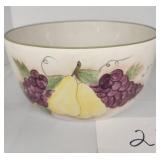 10" Ceramic fruit bowl