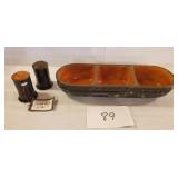 Chocolate Berries salt & Pepper and divided tray Chocolate Berries salt & Pepper and divided tray
