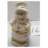 5" snowman  Trinket box