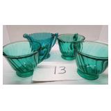 Ultramarine swirl cups 4 pc Ultramarine swirl cups 4 pc