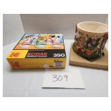 Kodak puzzle, planter, trivet Kodak puzzle, planter, trivet