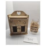 Box and contents , jar Box and contents , jar