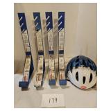 Roofing brackets and bicycle helmet Roofing brackets and bicycle helmet