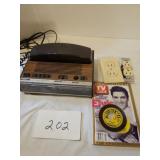 Vintage fm/am clock, radio, telephone Vintage fm/am clock, radio, telephone